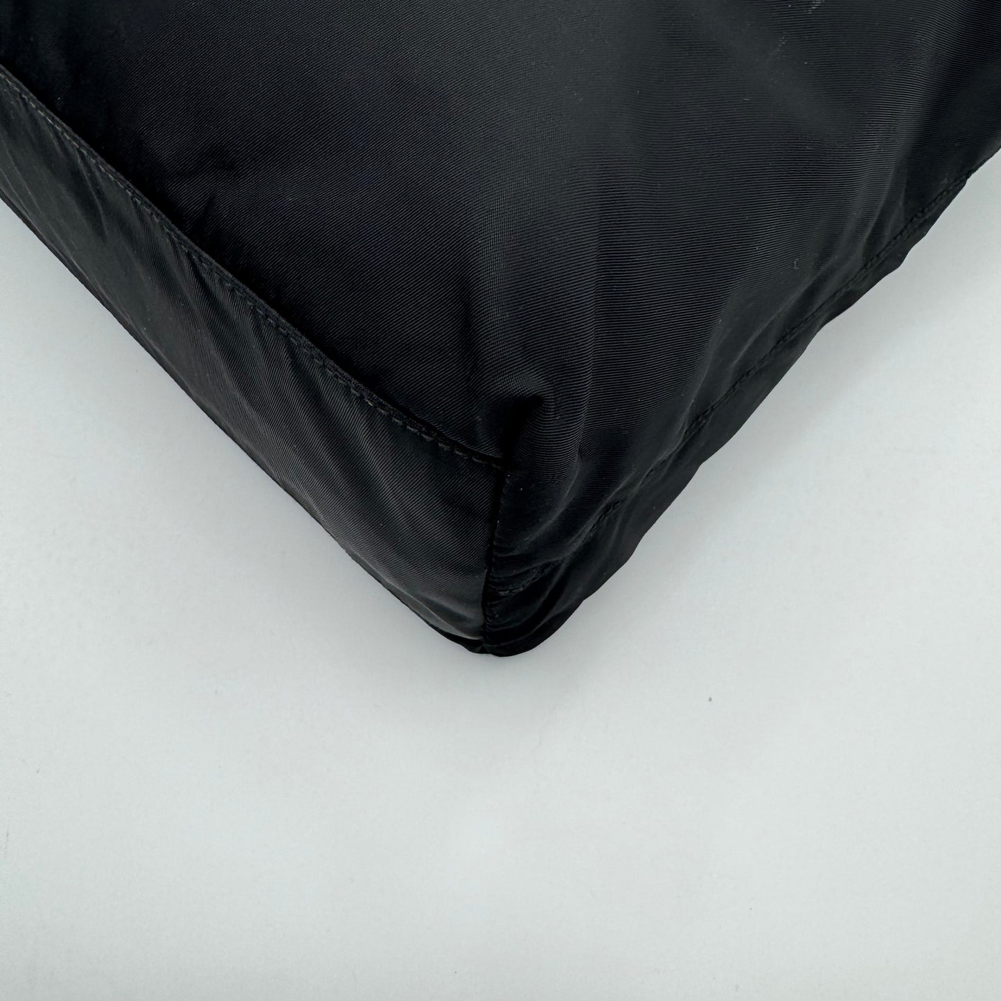 Prada Black Nylon Large Open Tote