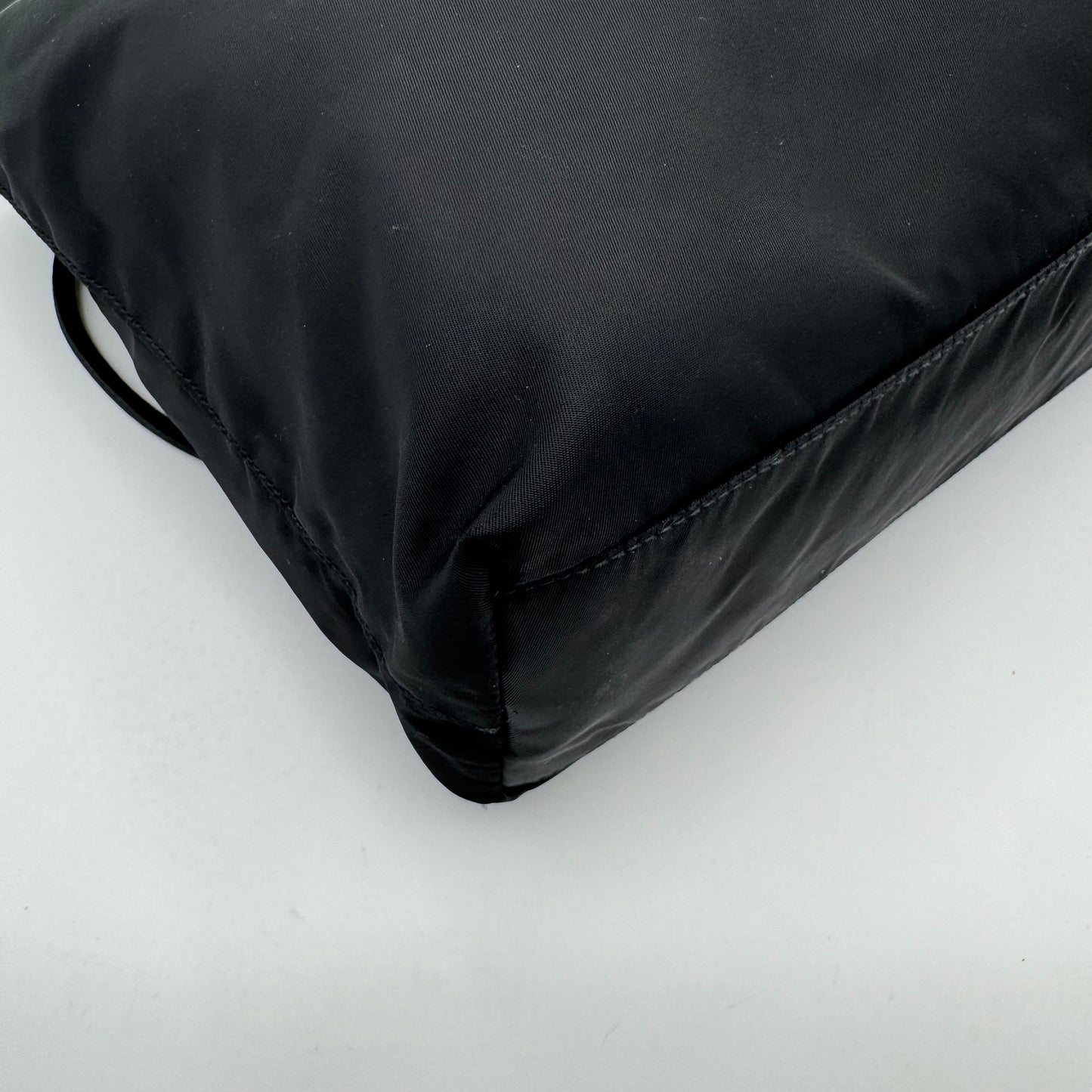 Prada Black Nylon Large Open Tote