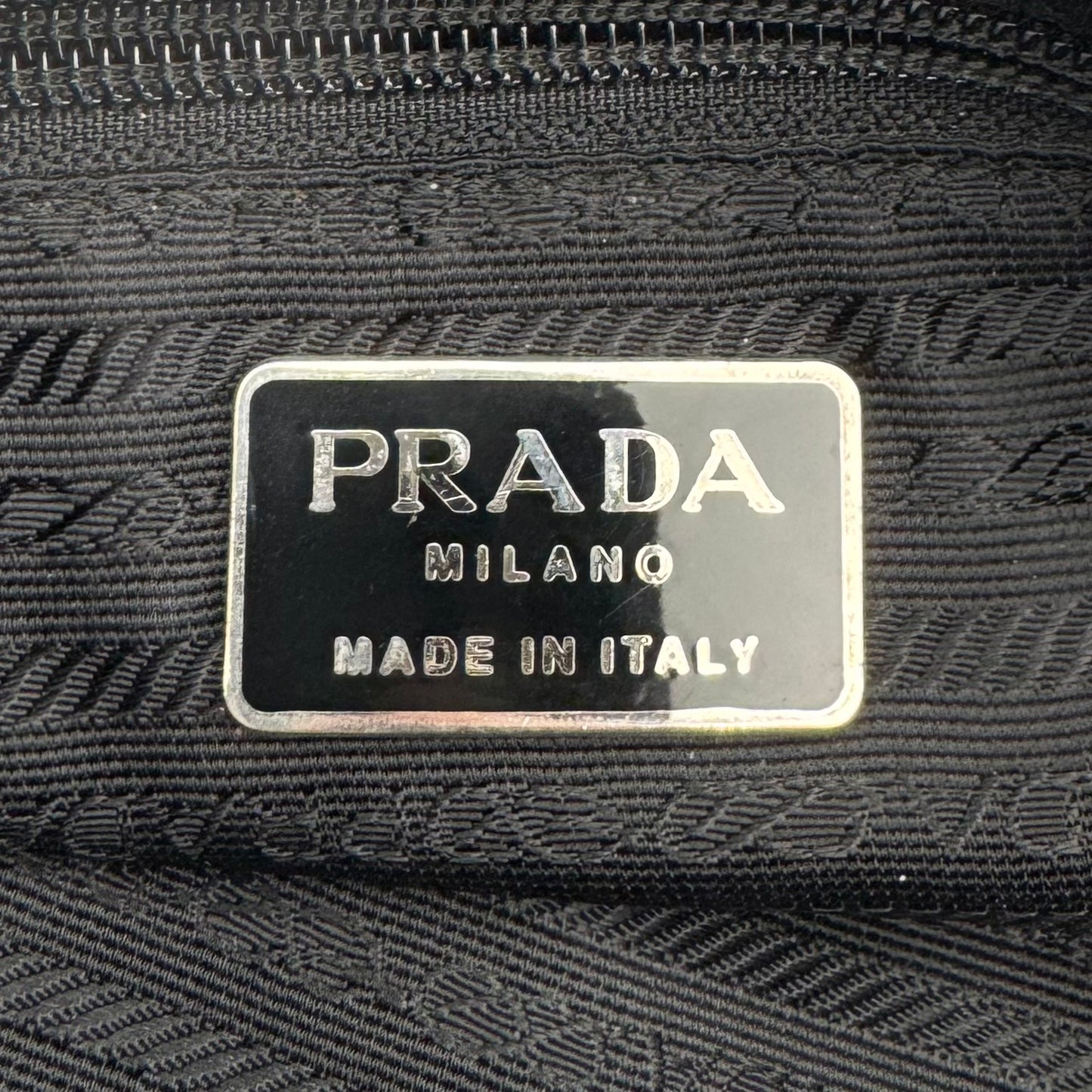 Prada Black Nylon Large Open Tote