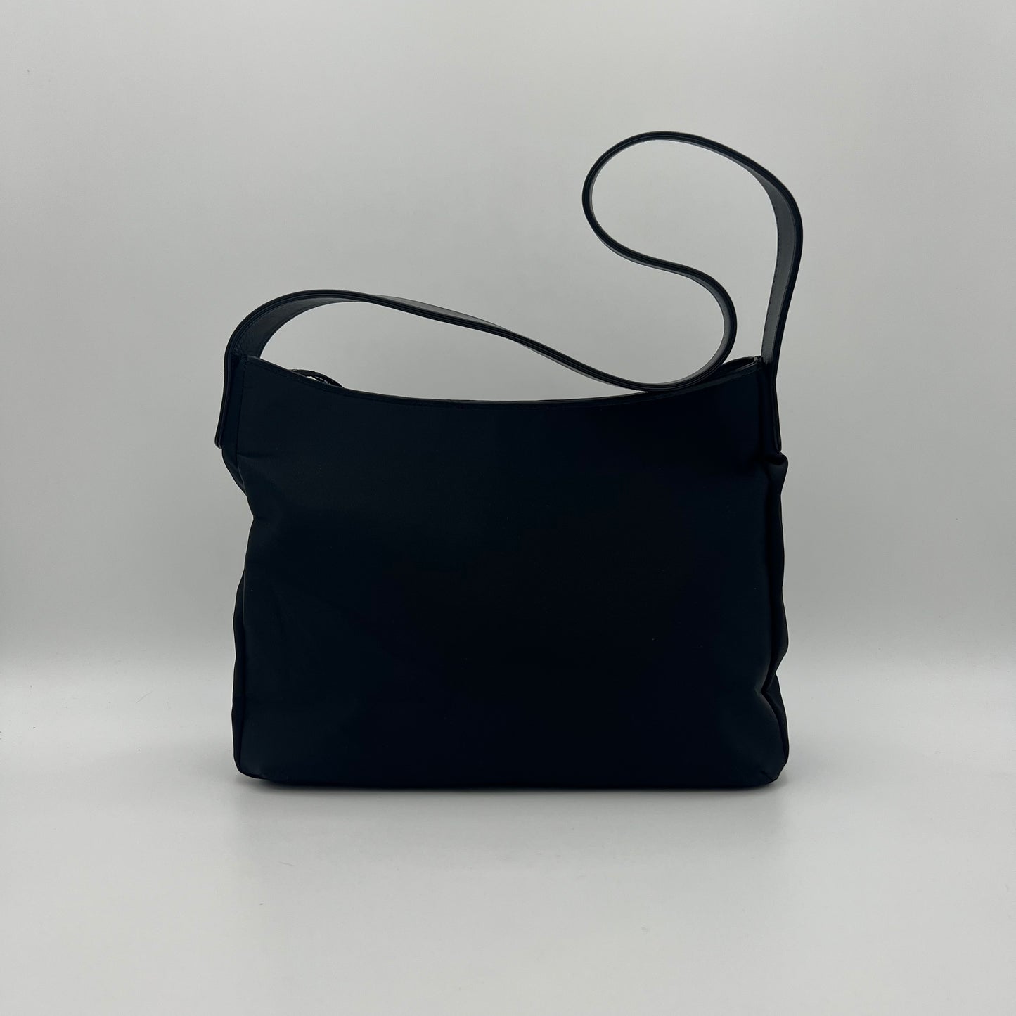Chloe Miss Chloe Black Nylon and Leather Hobo Shoulder Bag