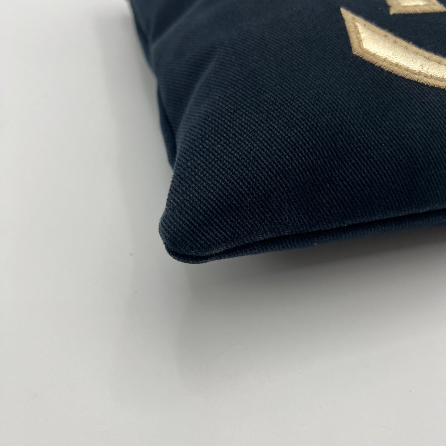 YSL Dark Blue Canvas Kahala Tote