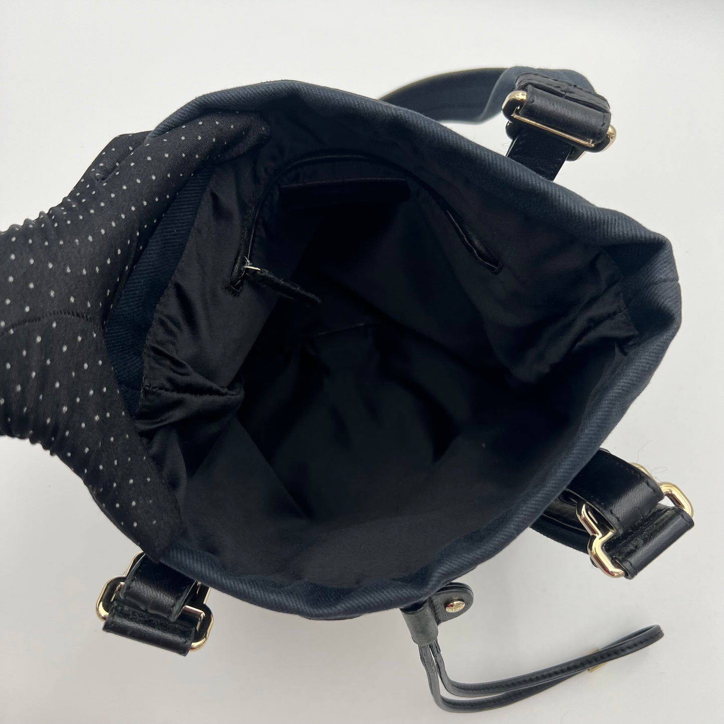 YSL Dark Blue Canvas Kahala Tote