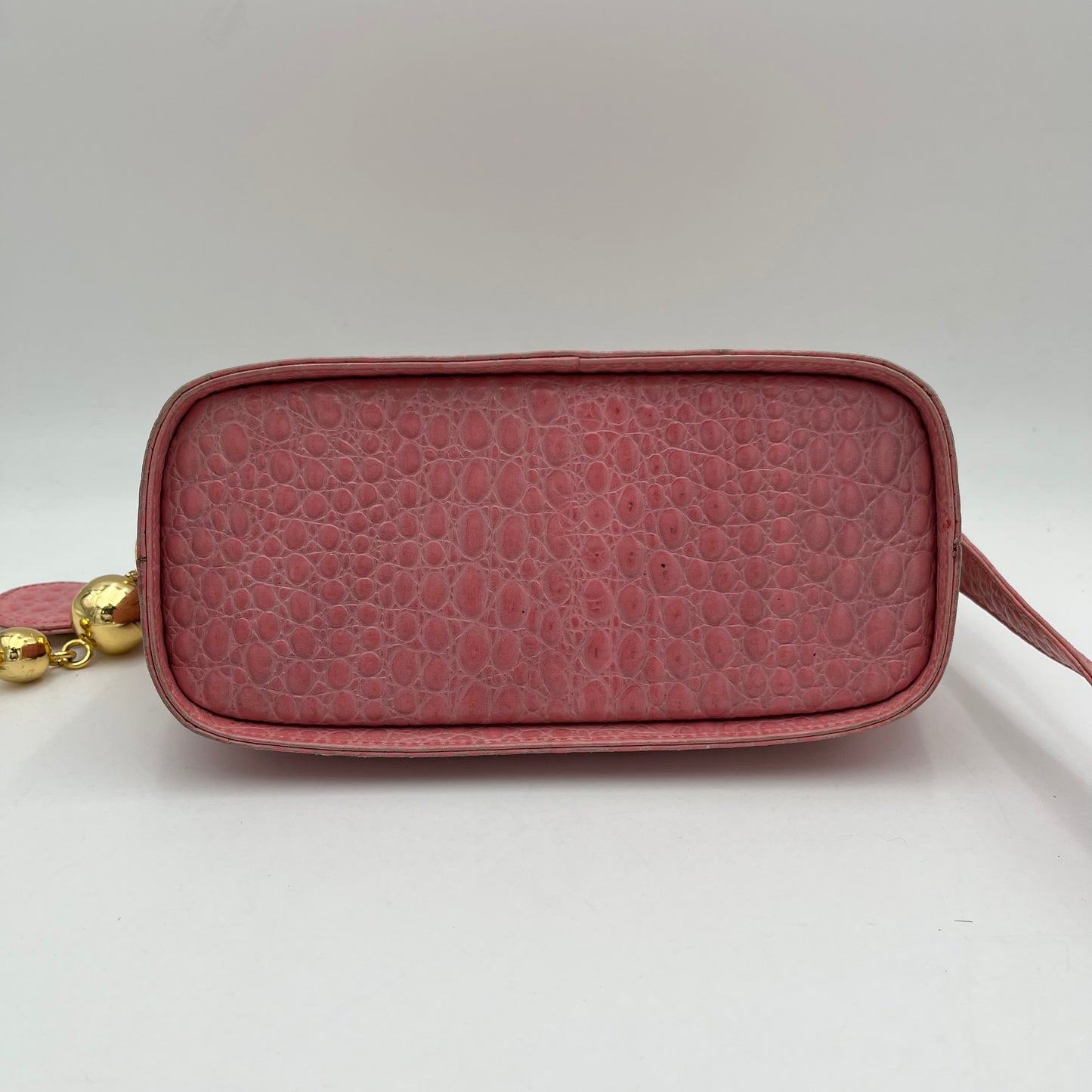 Gianni Versace Pink Croc Crossbody