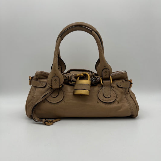 Chloe Beige Leather Paddington