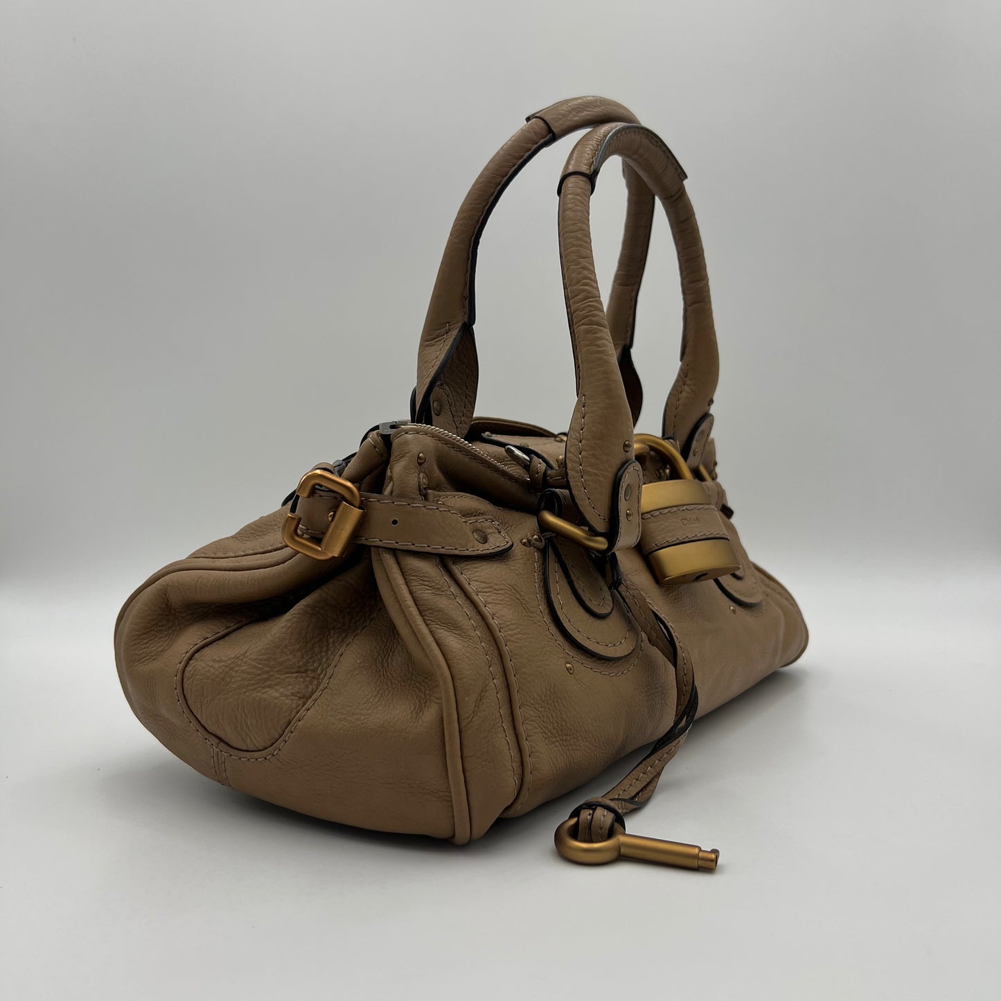 Chloe Beige Leather Paddington
