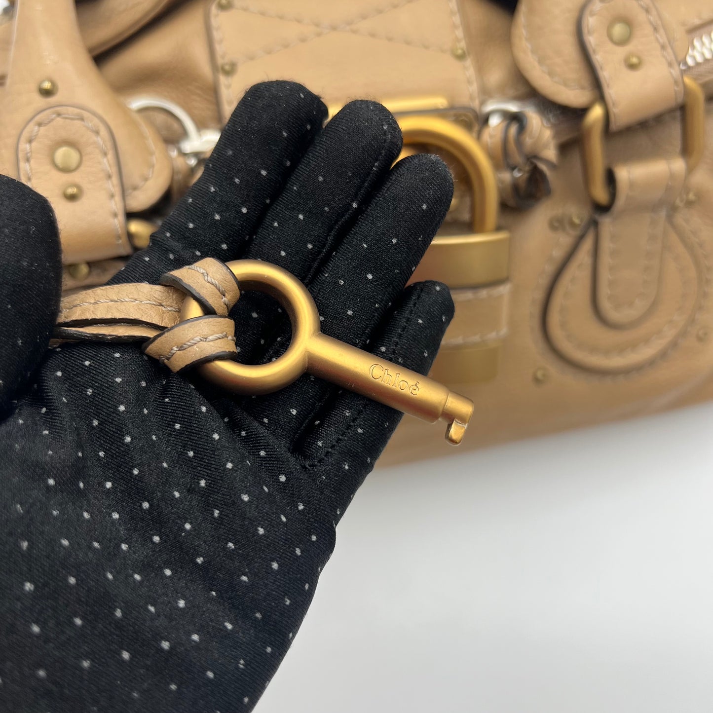 Chloe Beige Leather Paddington
