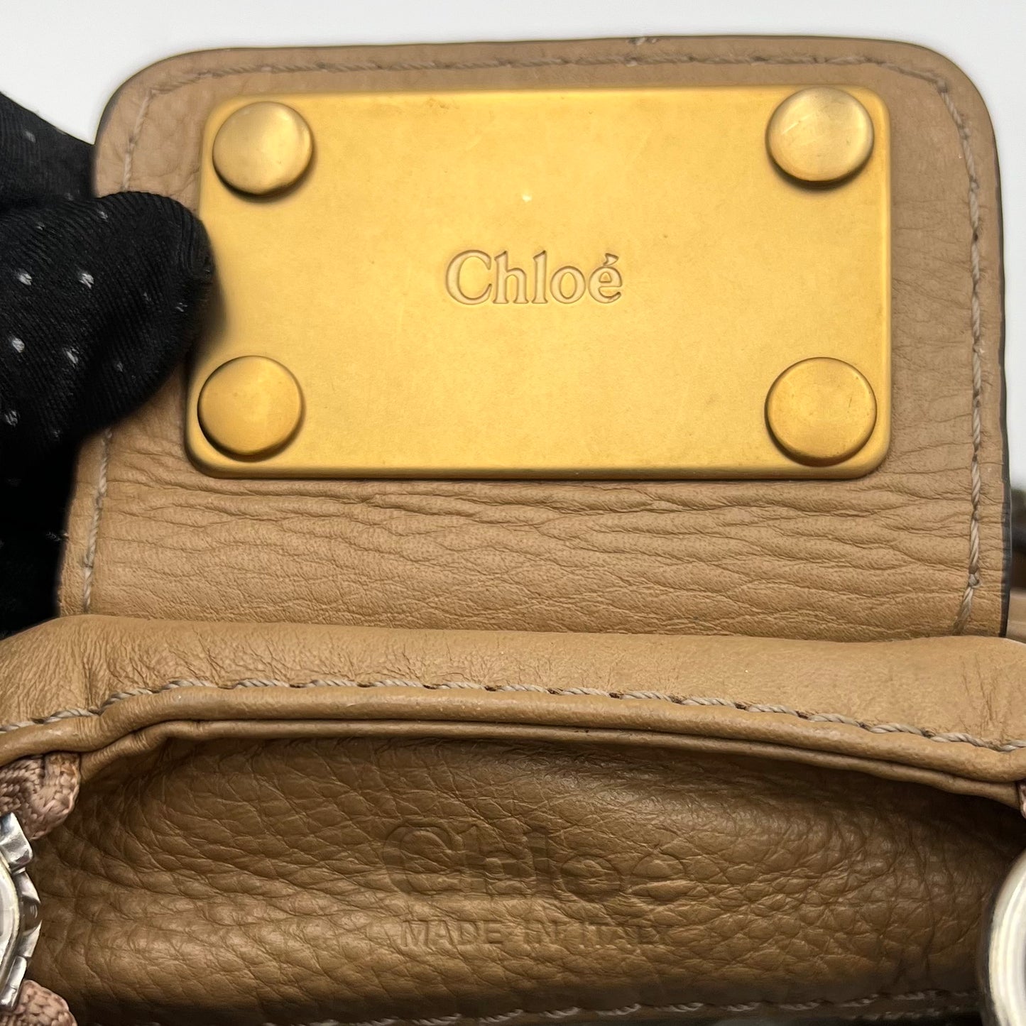 Chloe Beige Leather Paddington
