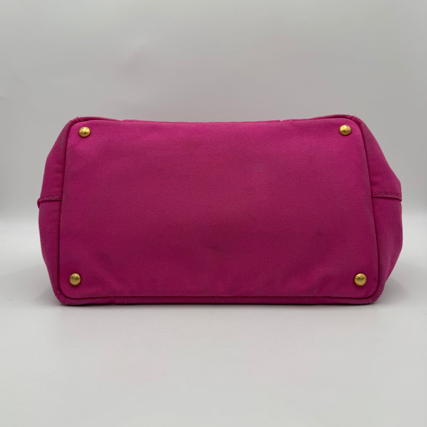 Prada Pink Canvas Large Canapa