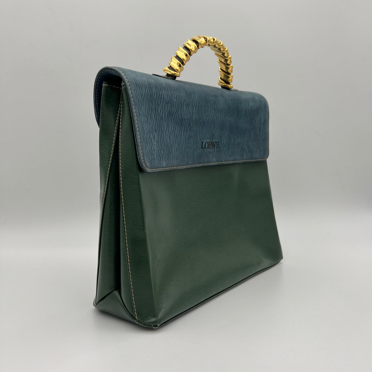 Loewe Bicolor Velasquez Twist Handbag