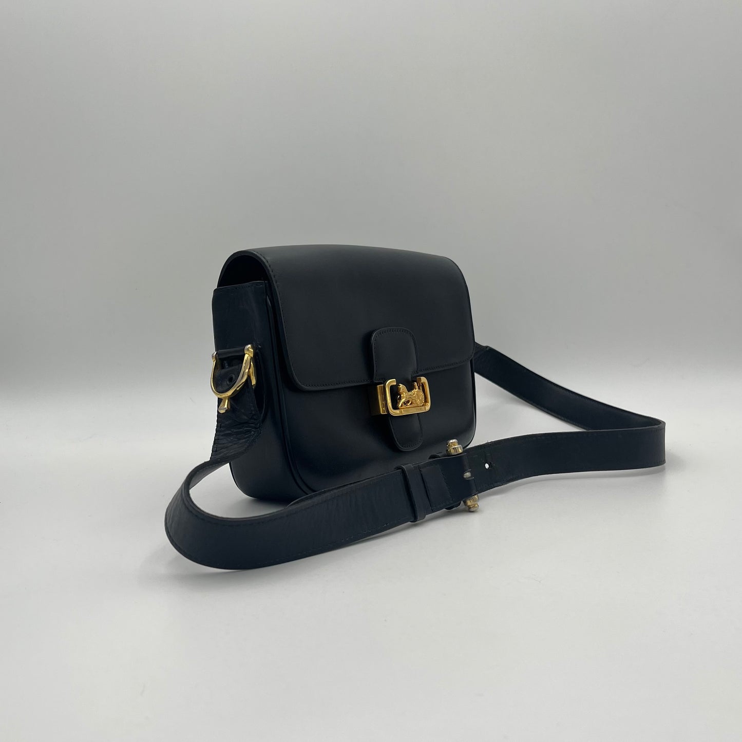 Celine Paris Macadam PVC Horse Carriage Box Shoulder Sling Bag (M95)