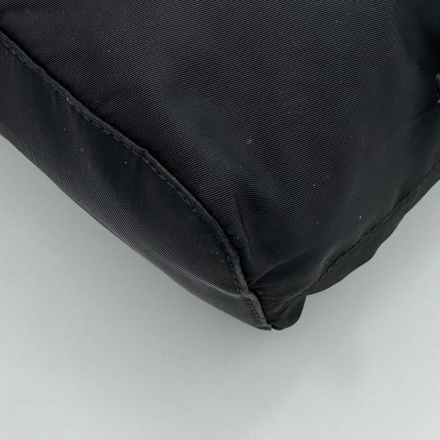 Prada Black Nylon and Leather Flap Chain Backpack GHW