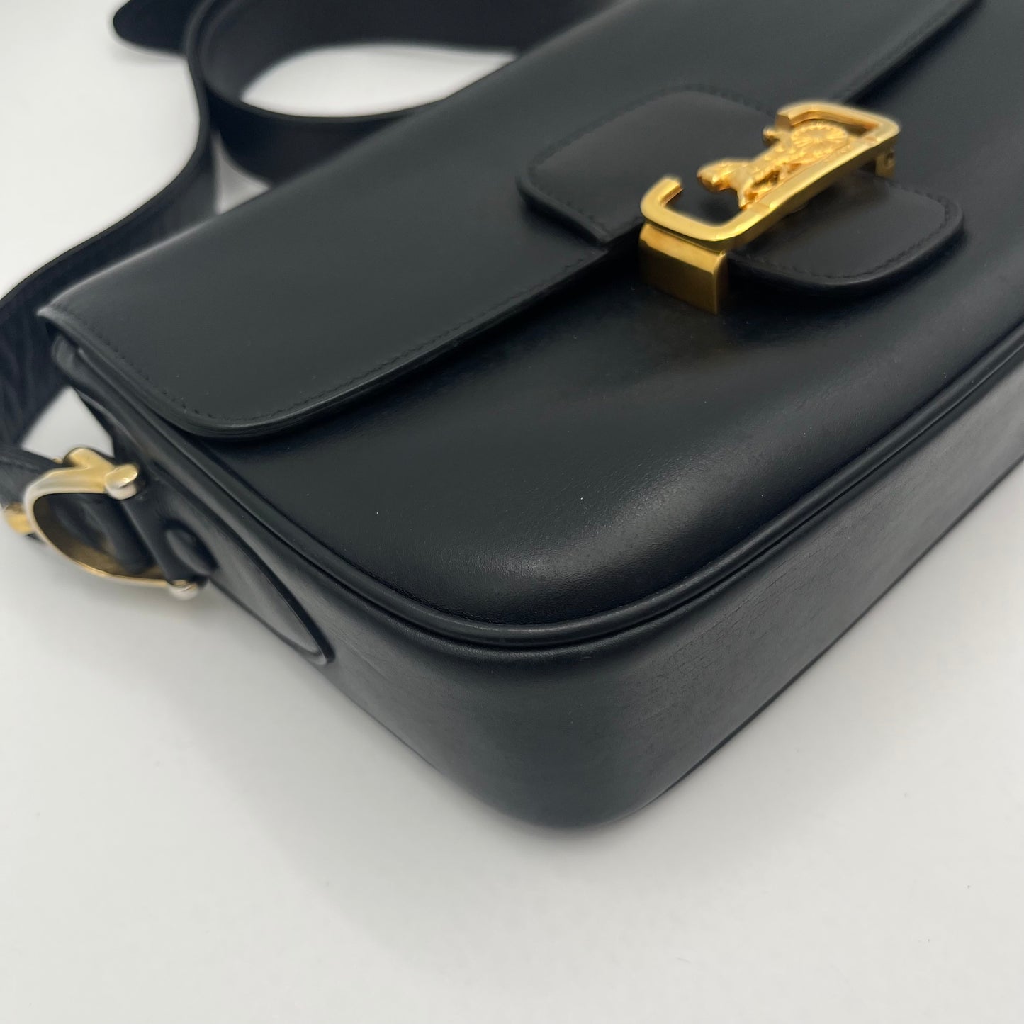 Celine Paris Macadam PVC Horse Carriage Box Shoulder Sling Bag (M95)