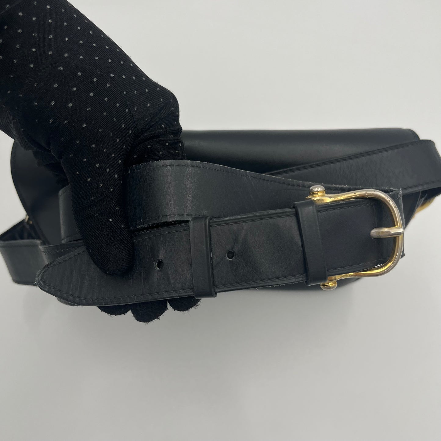 Celine Paris Macadam PVC Horse Carriage Box Shoulder Sling Bag (M95)