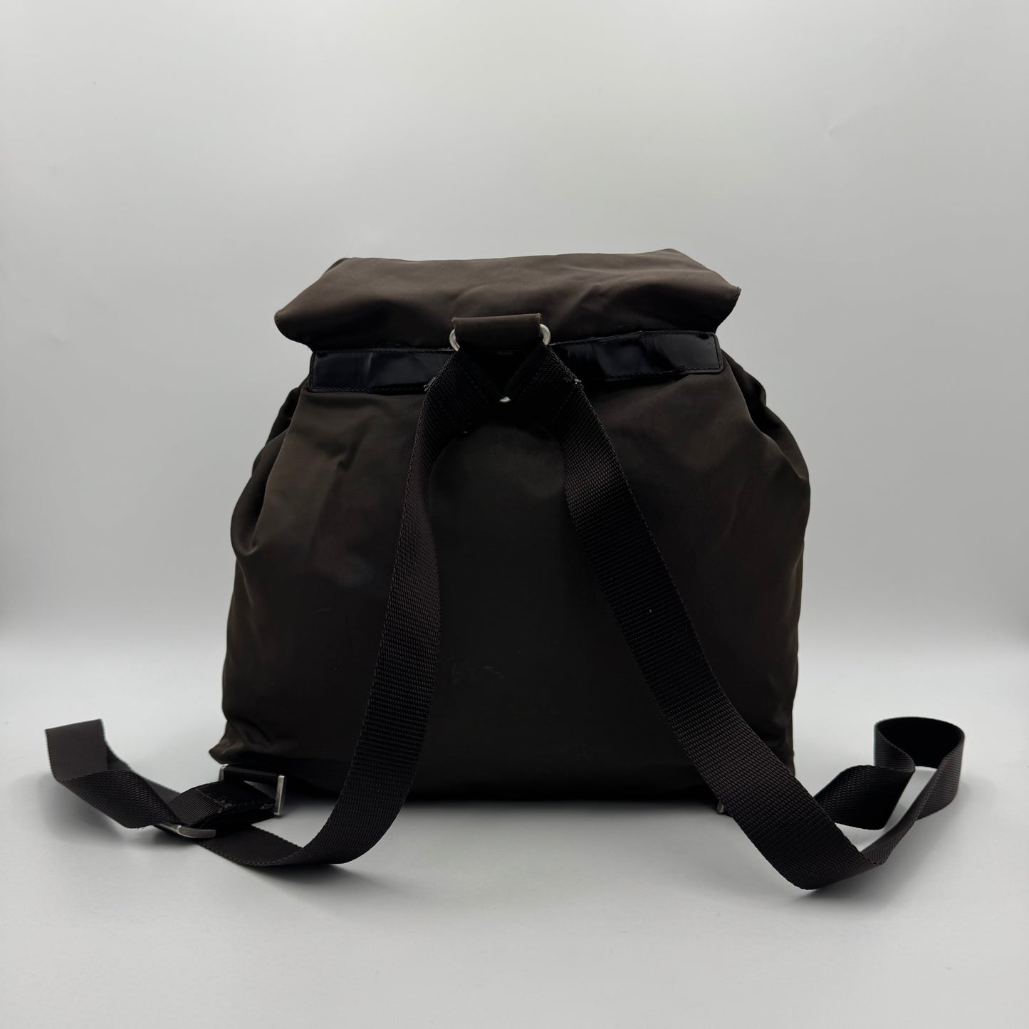 Prada Brown Nylon Large Backpack