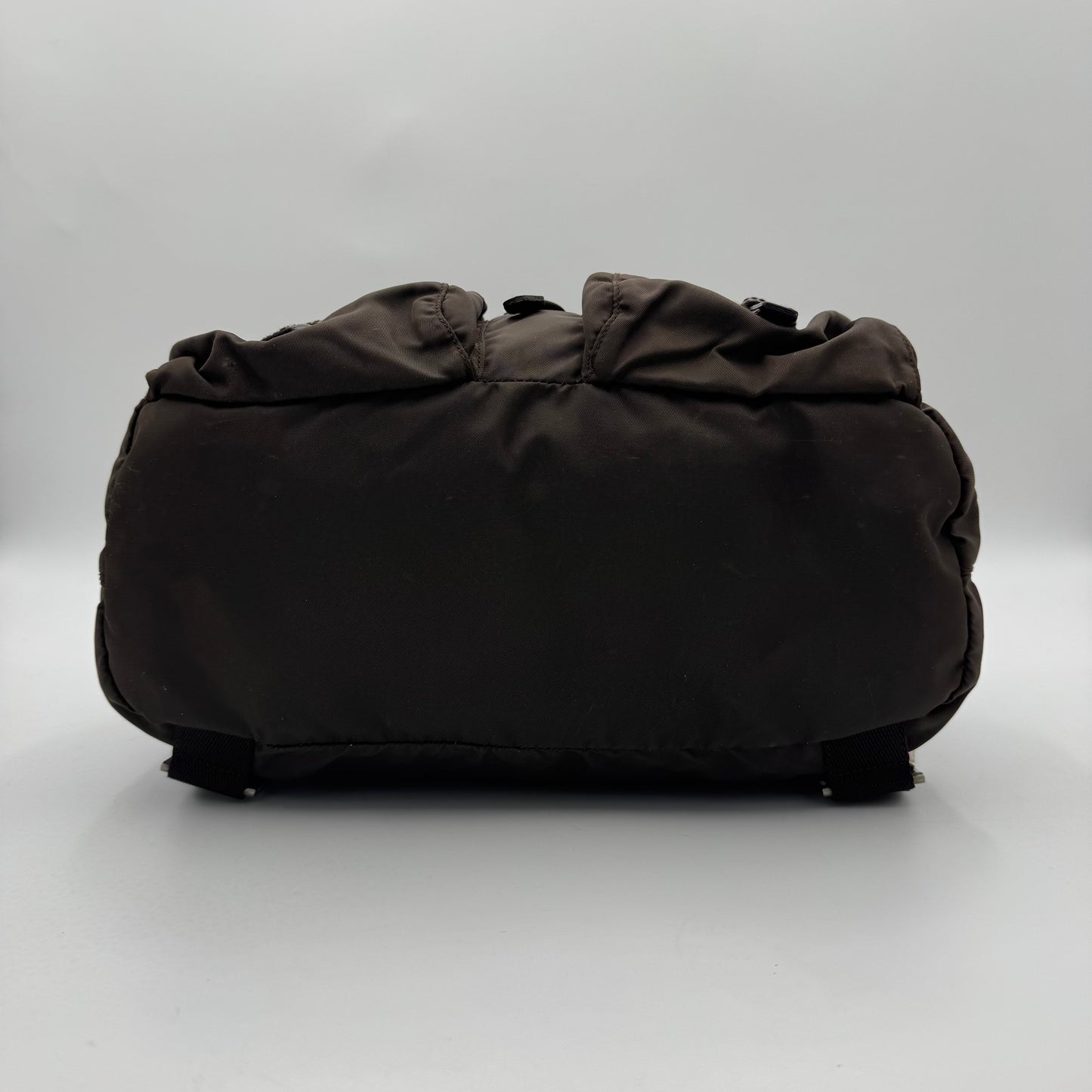 Prada Brown Nylon Large Backpack