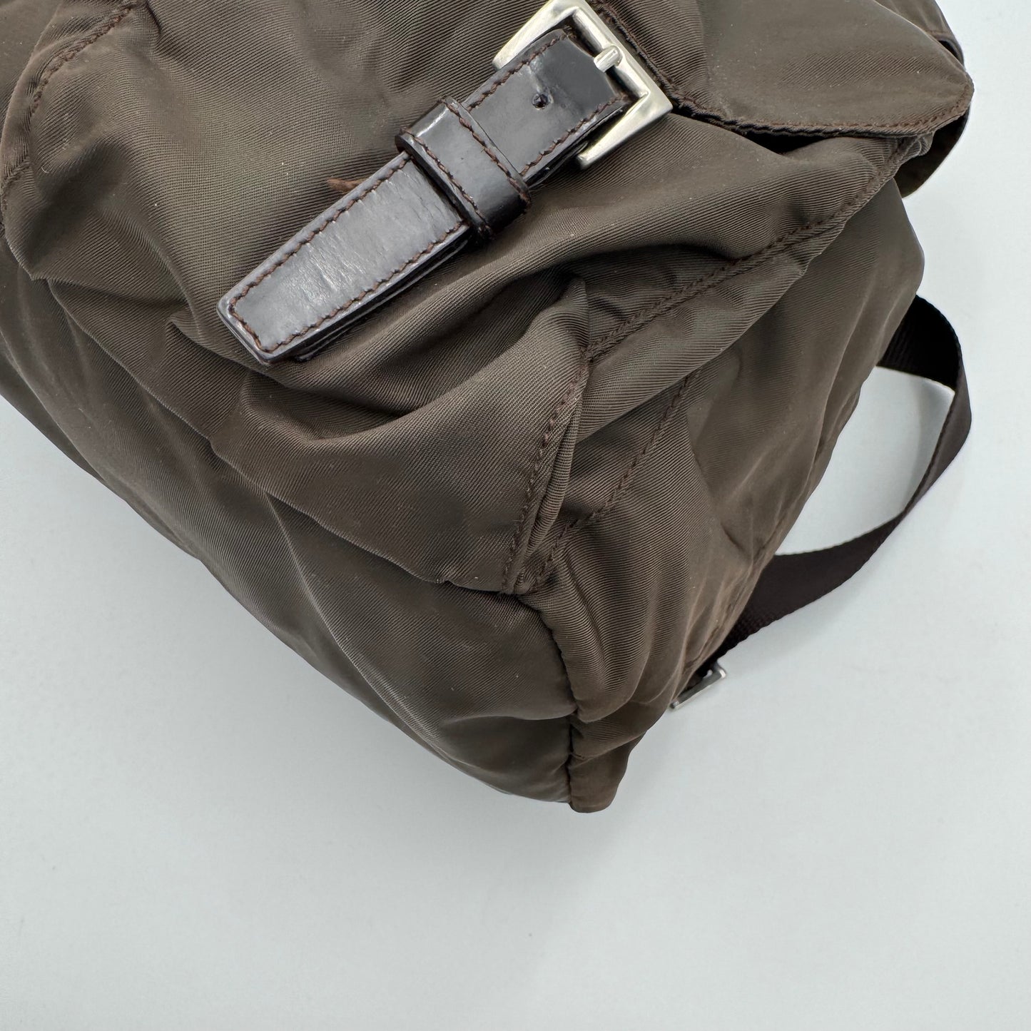 Prada Brown Nylon Large Backpack