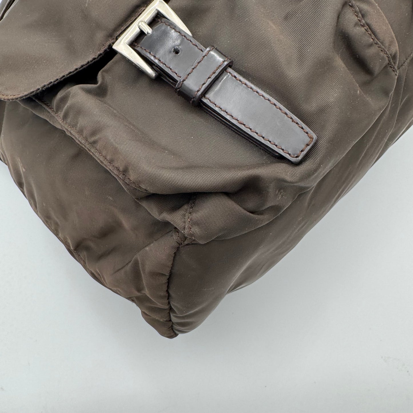 Prada Brown Nylon Large Backpack