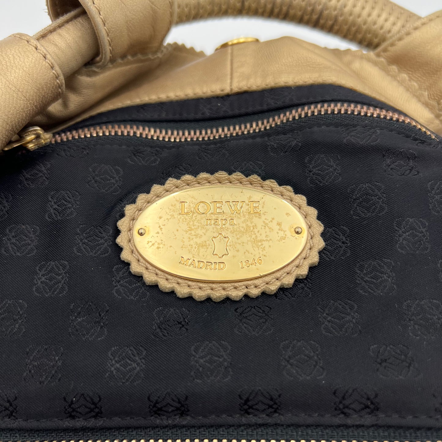 Loewe Golden Nappa Aire Handbag
