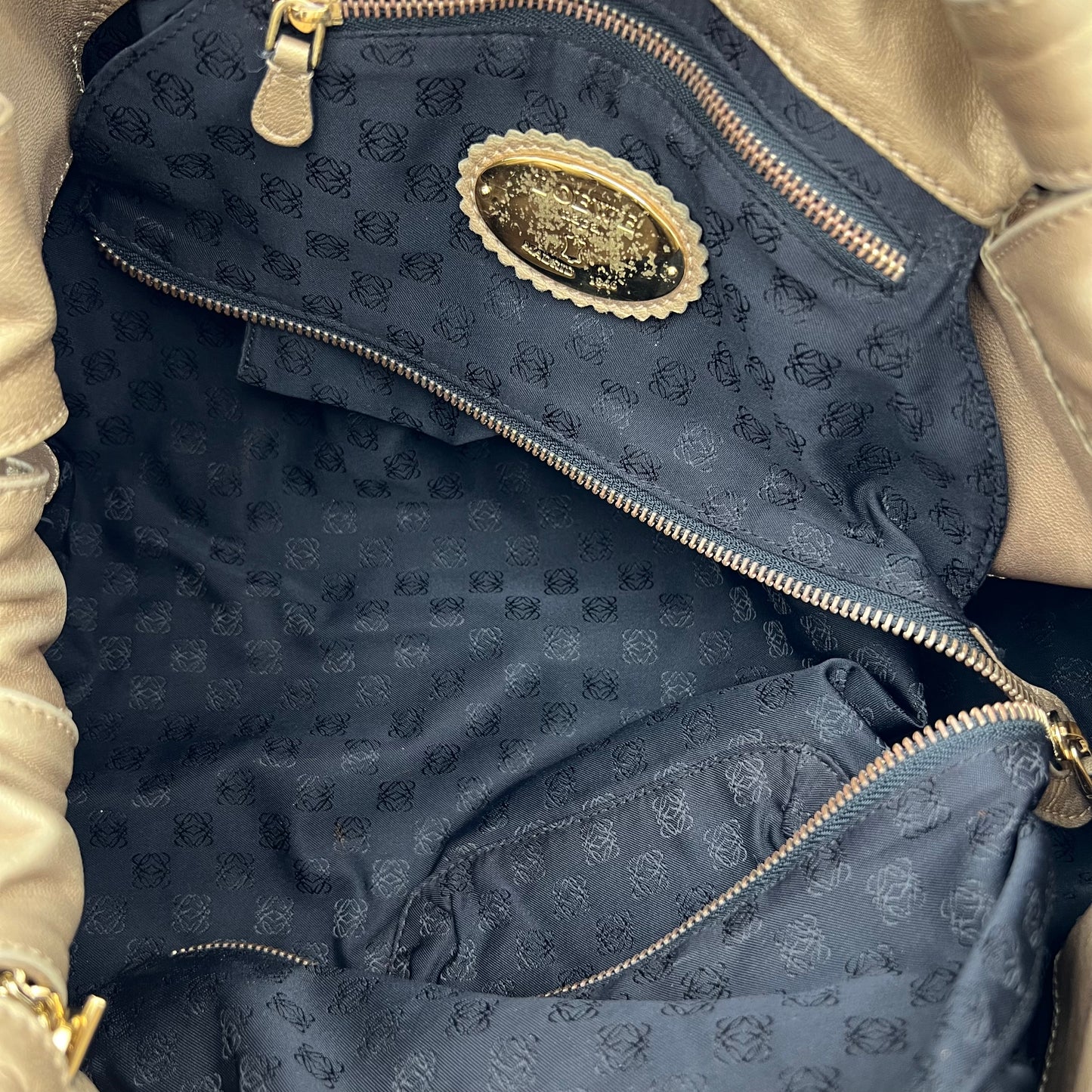 Loewe Golden Nappa Aire Handbag