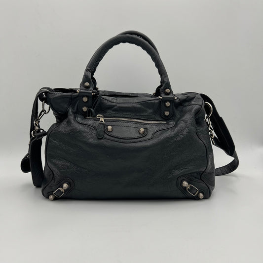 Balenciaga Anthracite Arena Lambskin Classic City