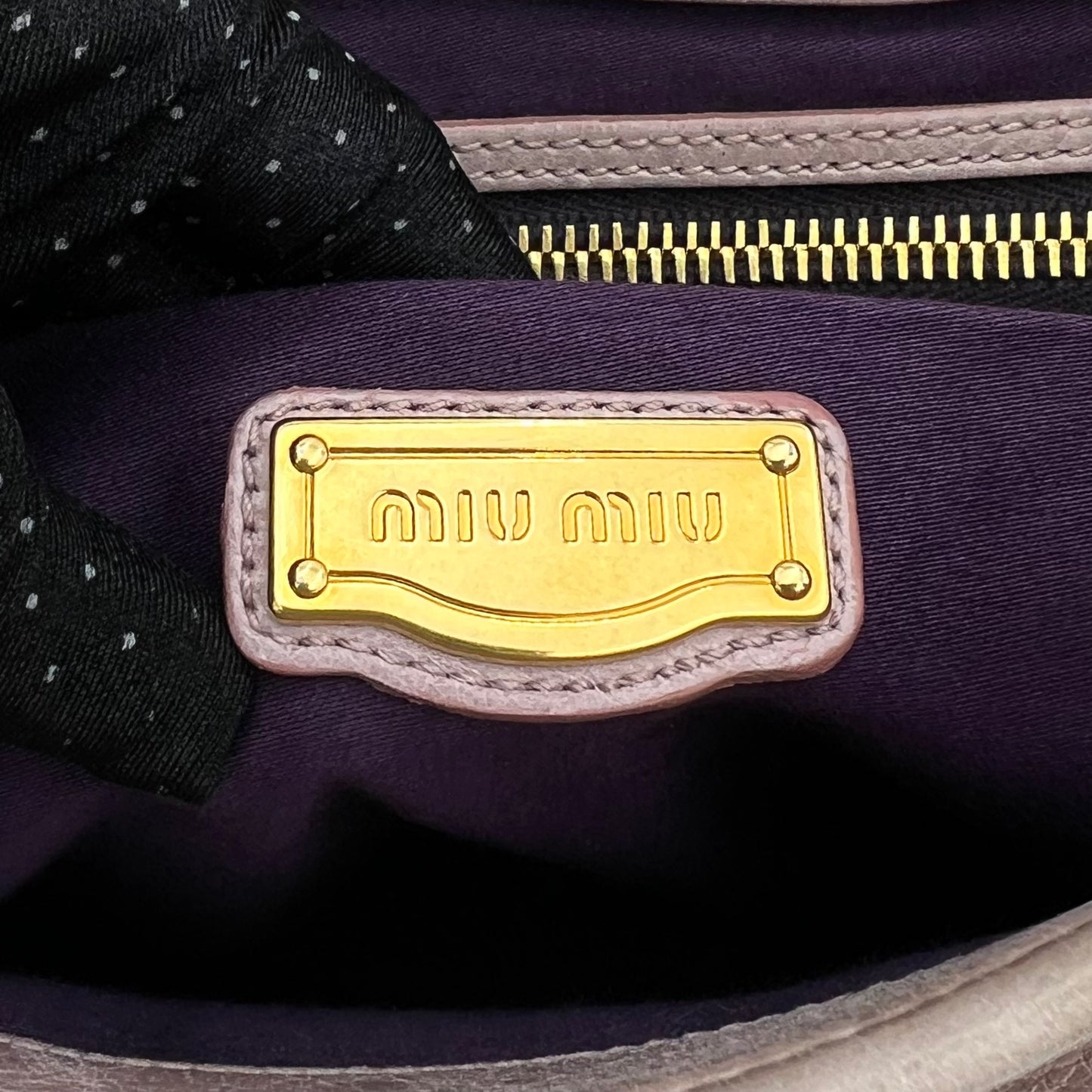 Miu Miu Pink Matelasse Coffer Satchel
