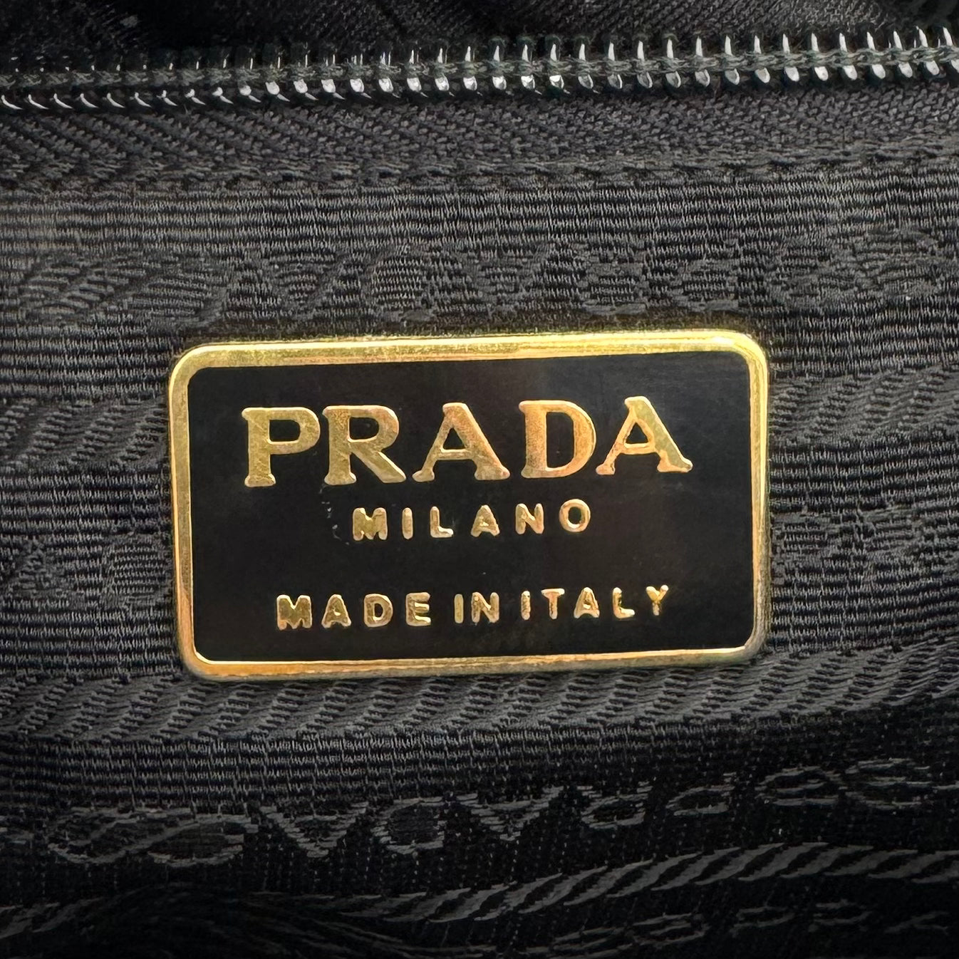 Prada Black Quilted Nylon Medium Flap Chain Bag GHW