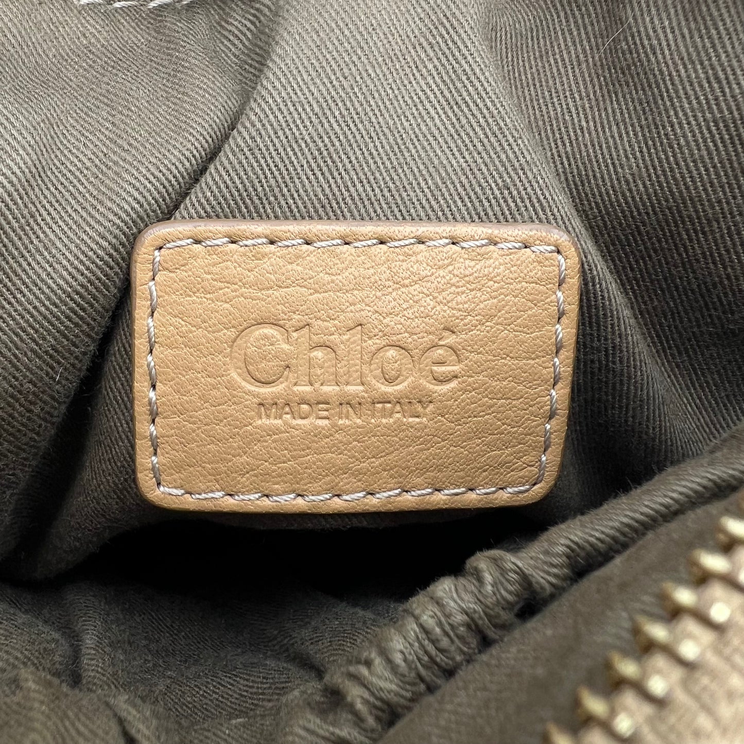 Chloe Light Tan Leather Small Marcie Two-Way Bag