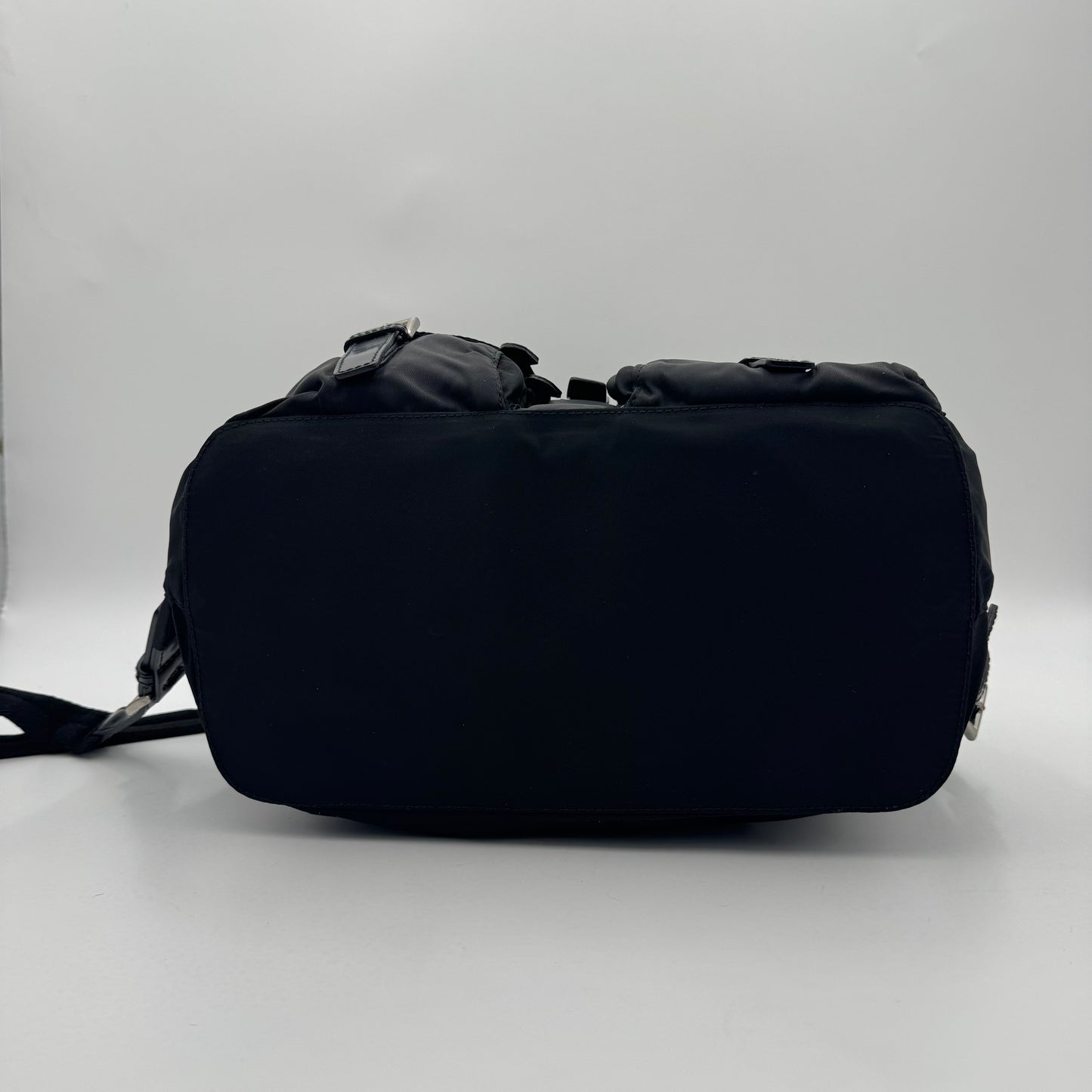 Prada Black Nylon and Leather Backpack