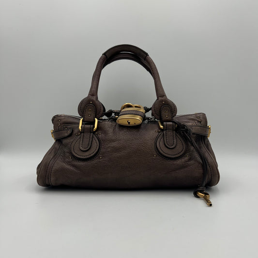 Chloe Dark Brown Leather Paddington