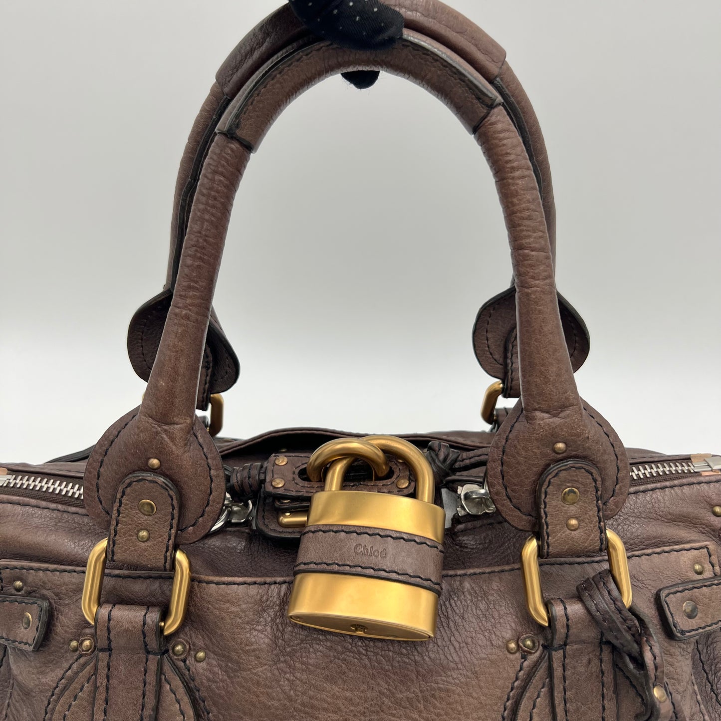 Chloe Dark Brown Leather Paddington