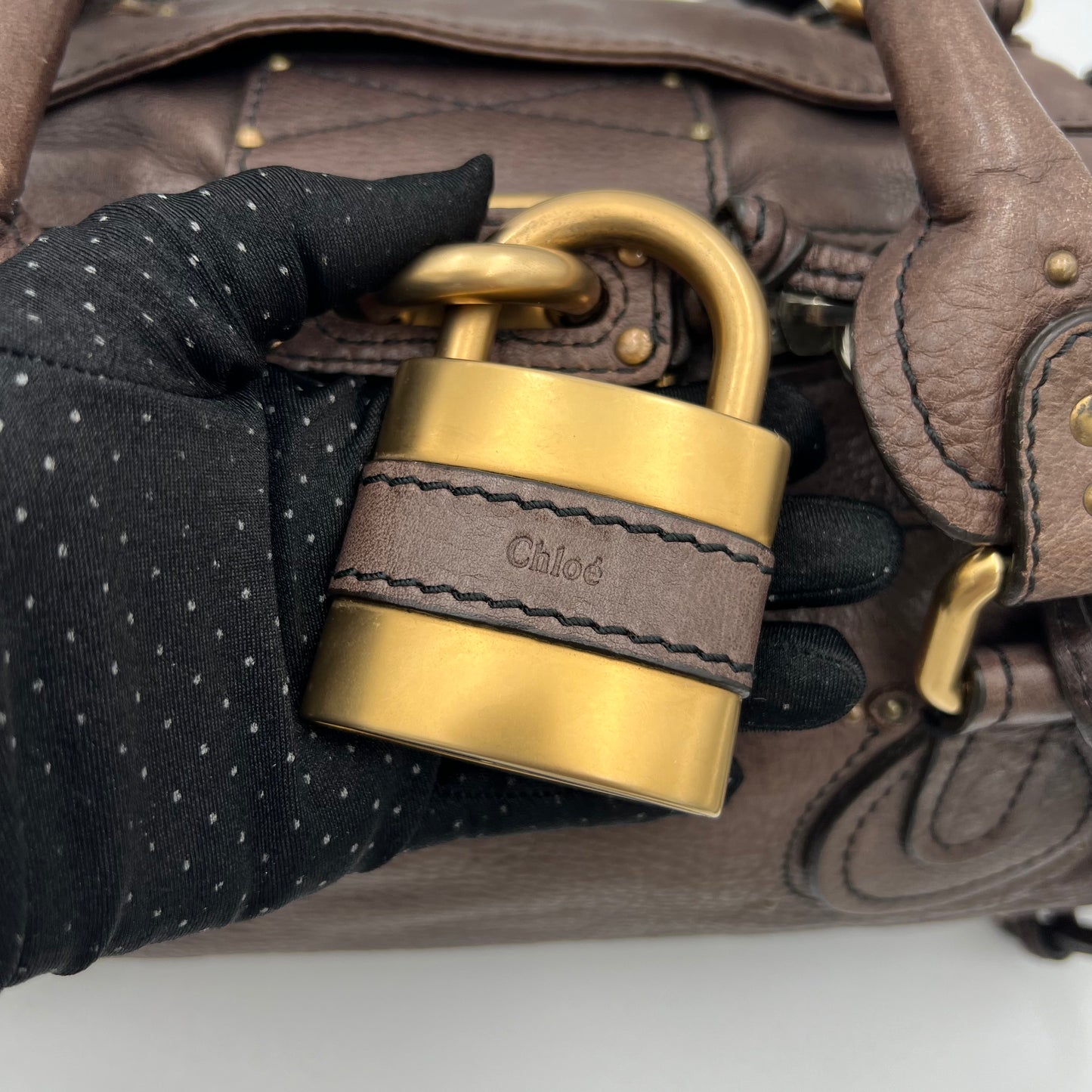 Chloe Dark Brown Leather Paddington