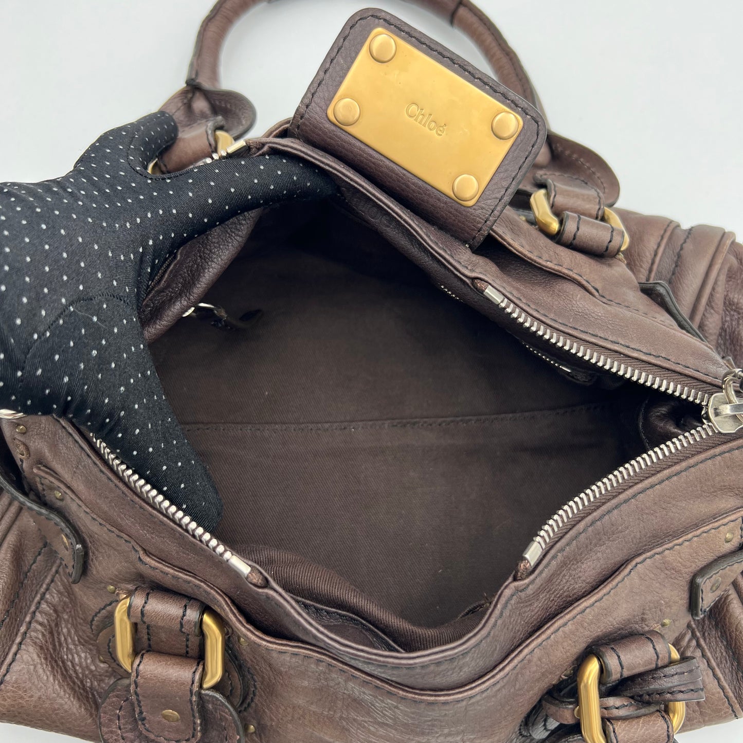 Chloe Dark Brown Leather Paddington