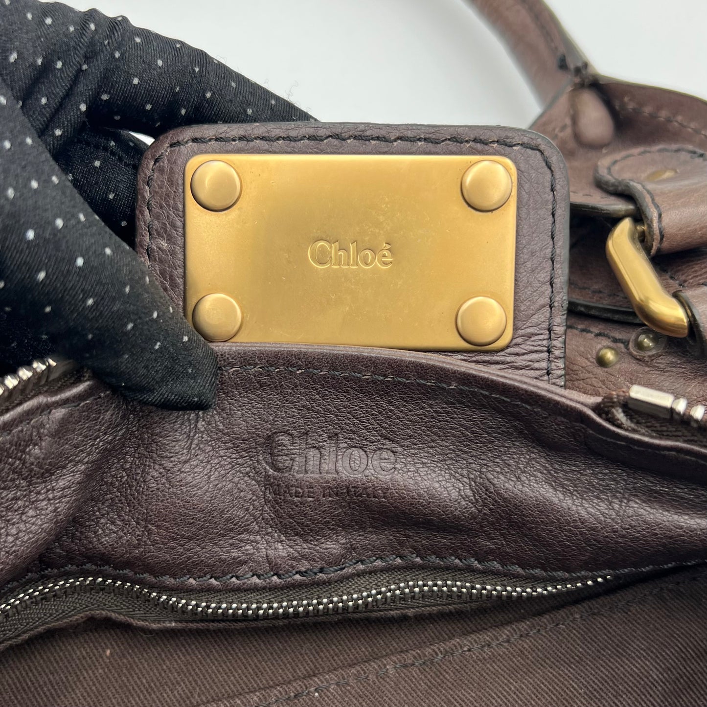 Chloe Dark Brown Leather Paddington