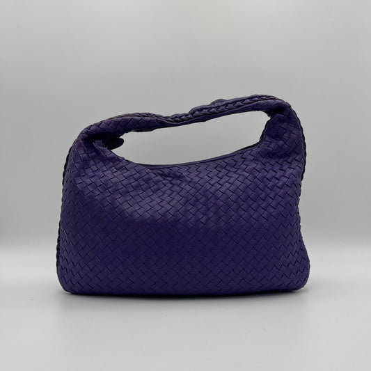 Bottega Veneta Purple Intrecciato Hobo Bag
