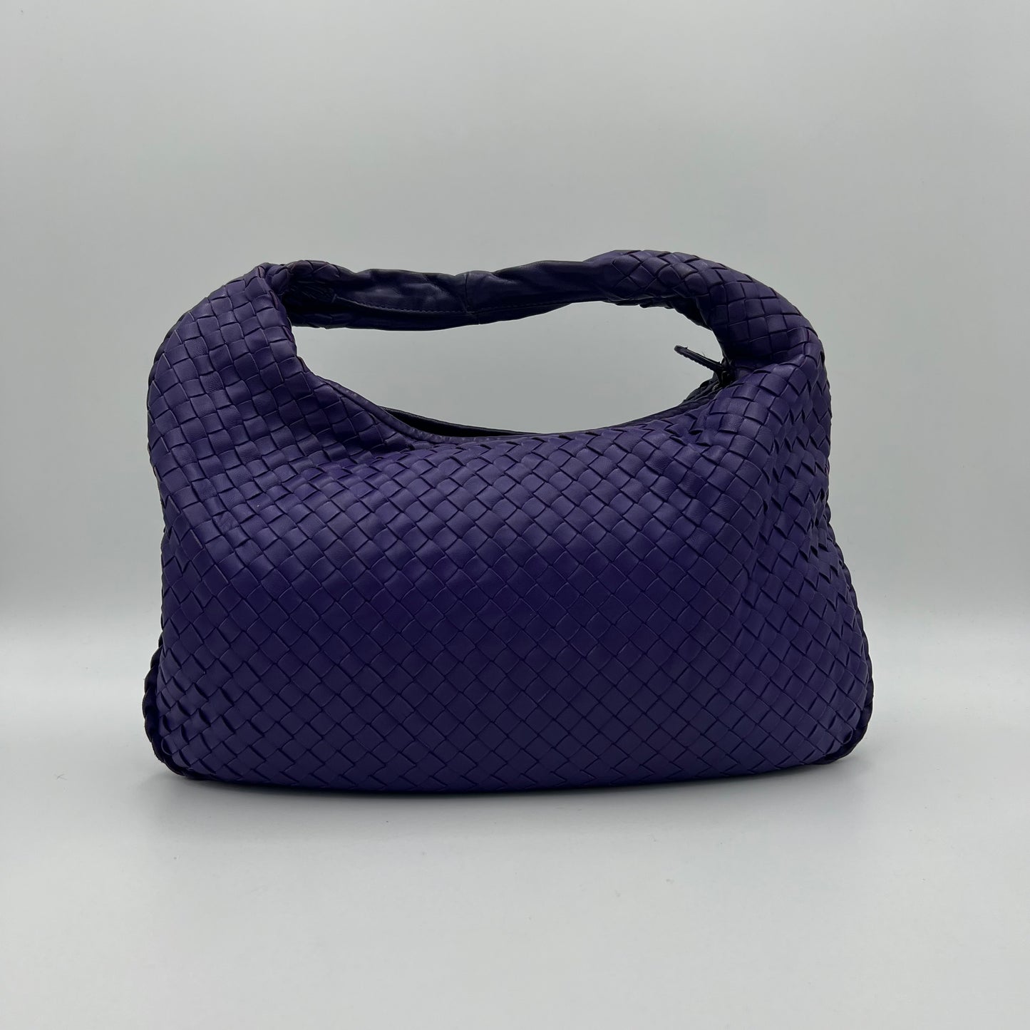 Bottega Veneta Purple Intrecciato Hobo Bag