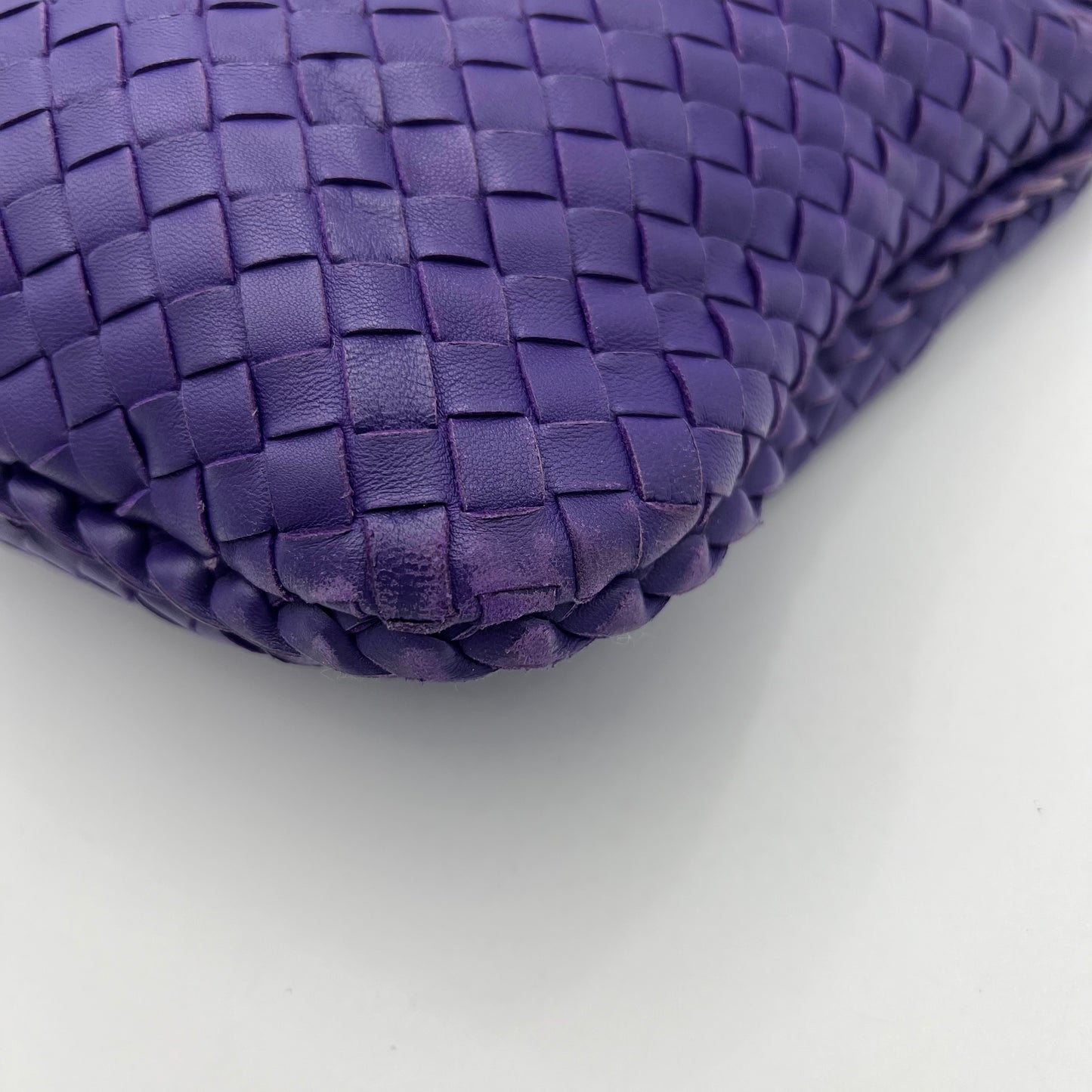 Bottega Veneta Purple Intrecciato Hobo Bag