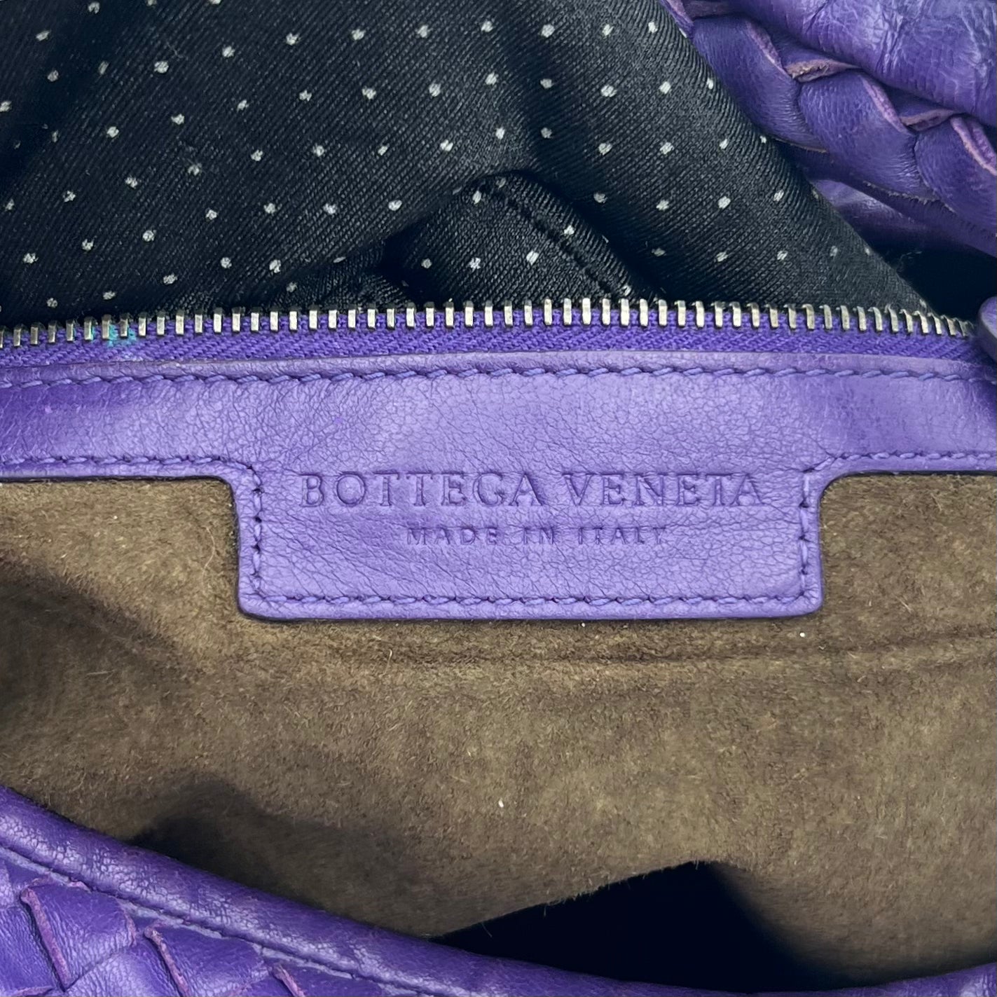Bottega Veneta Purple Intrecciato Hobo Bag