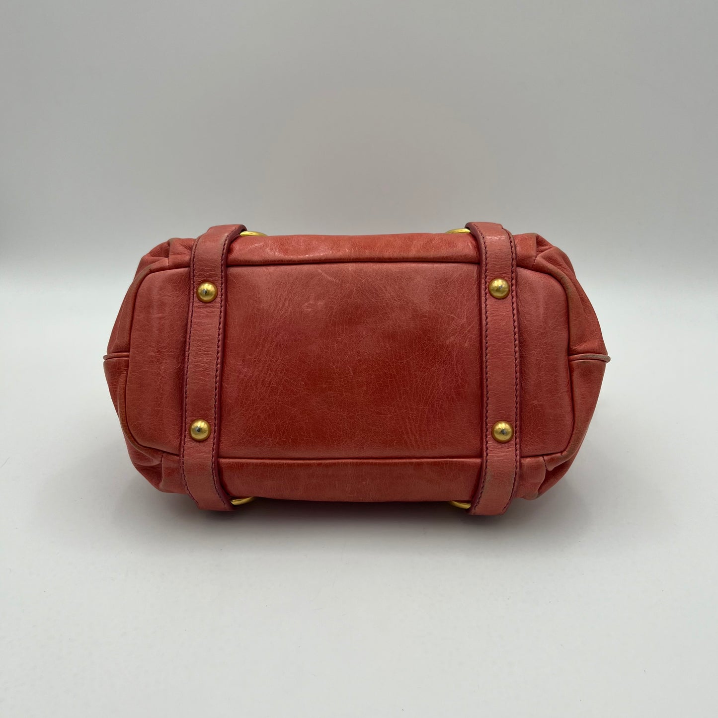 Miu Miu Pink Vitello Shine Small Handbag GHW