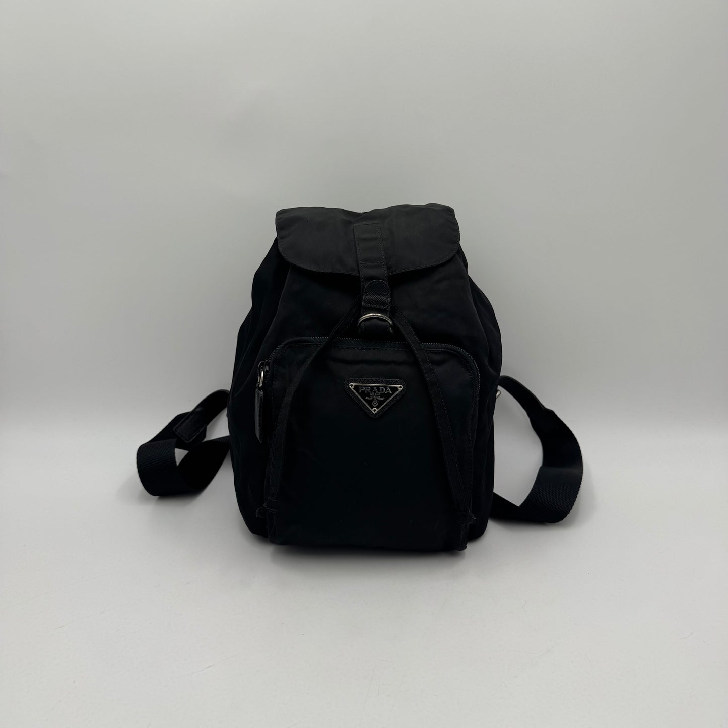 Prada Black Nylon Mini Backpack