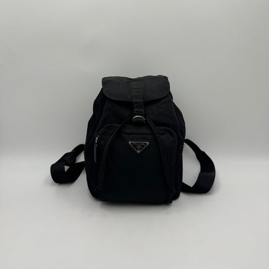 Prada Black Nylon Mini Backpack