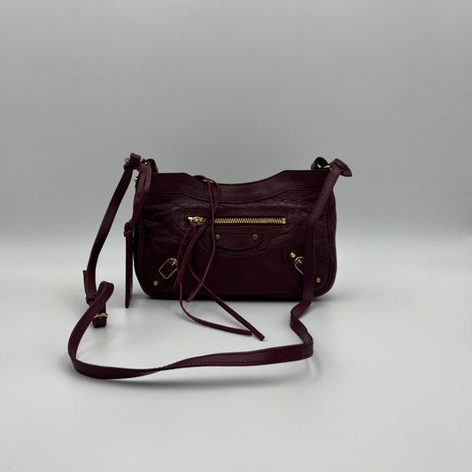 Balenciaga Prune Agneau Classic Hip Bag