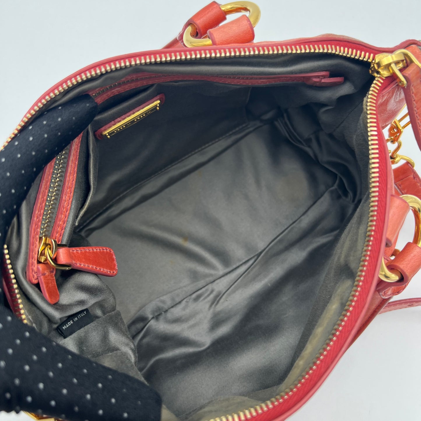 Miu Miu Pink Vitello Shine Small Handbag GHW