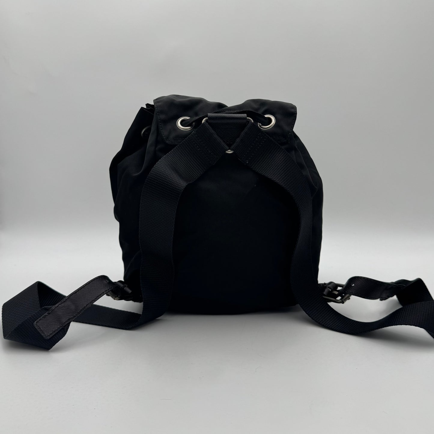 Prada Black Nylon Mini Backpack