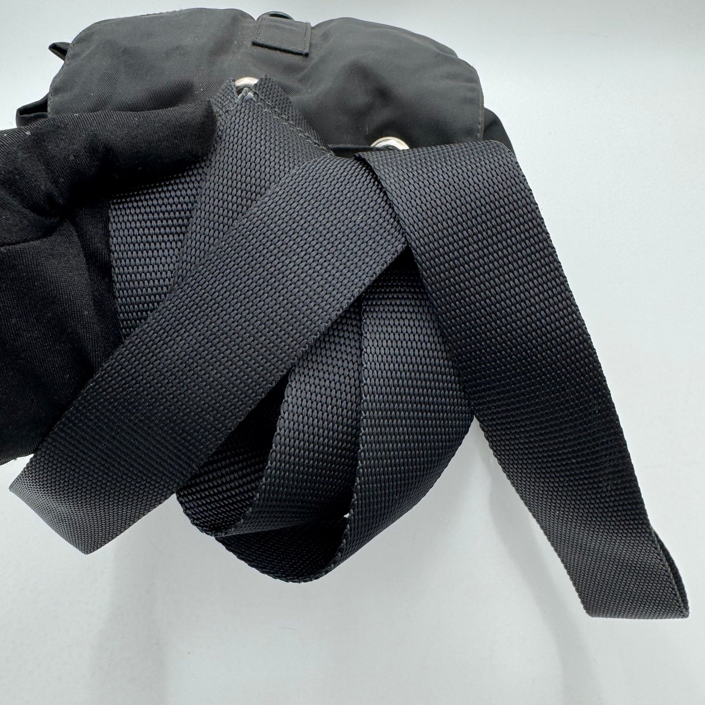 Prada Black Nylon Mini Backpack