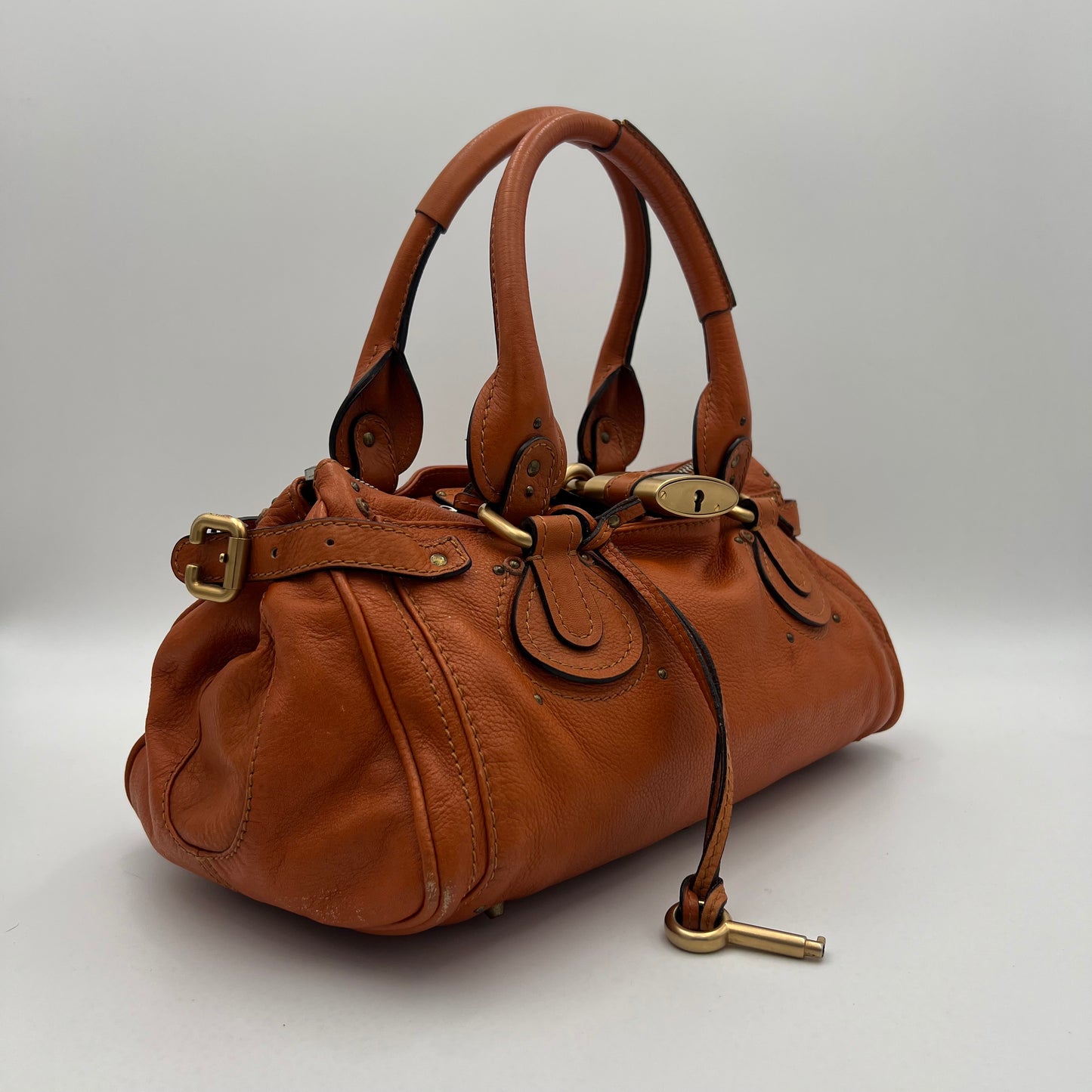 Chloe Orange Leather Paddington