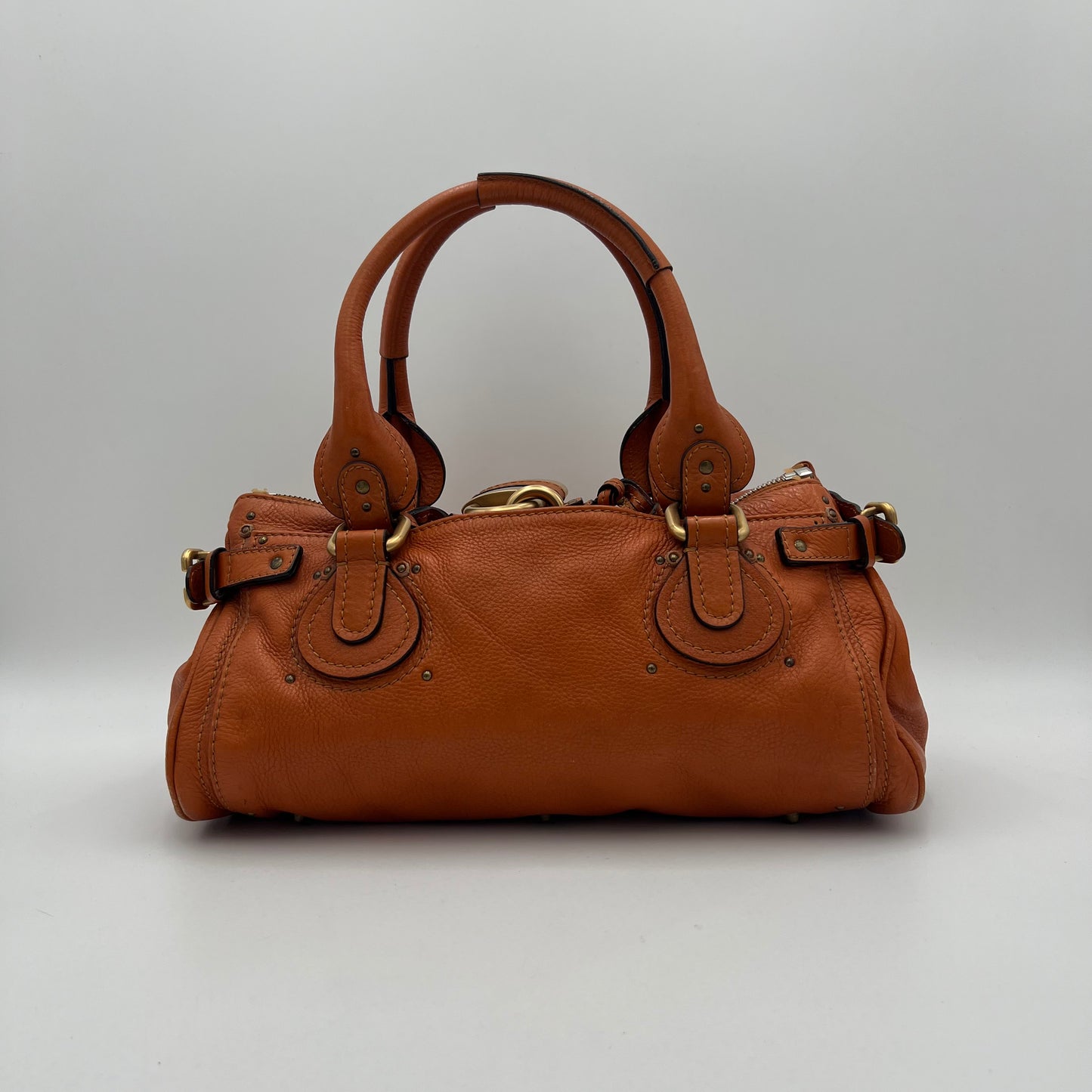 Chloe Orange Leather Paddington