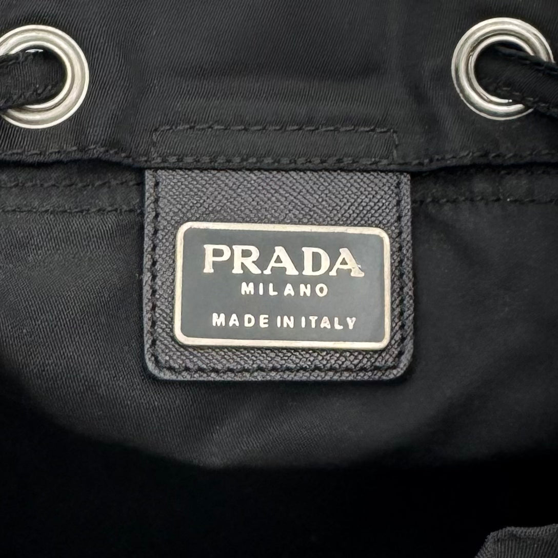 Prada Black Nylon Mini Backpack