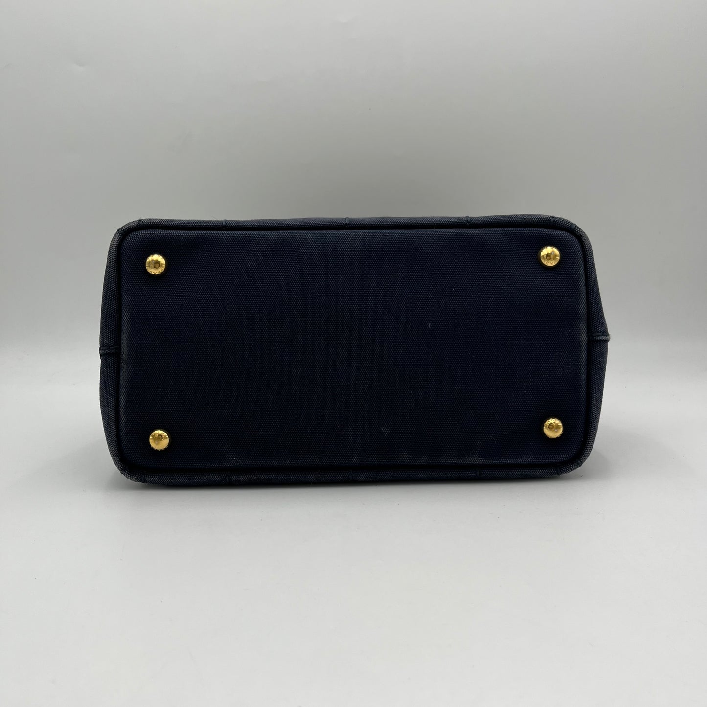 Prada Dark Blue Canapa with Long Strap