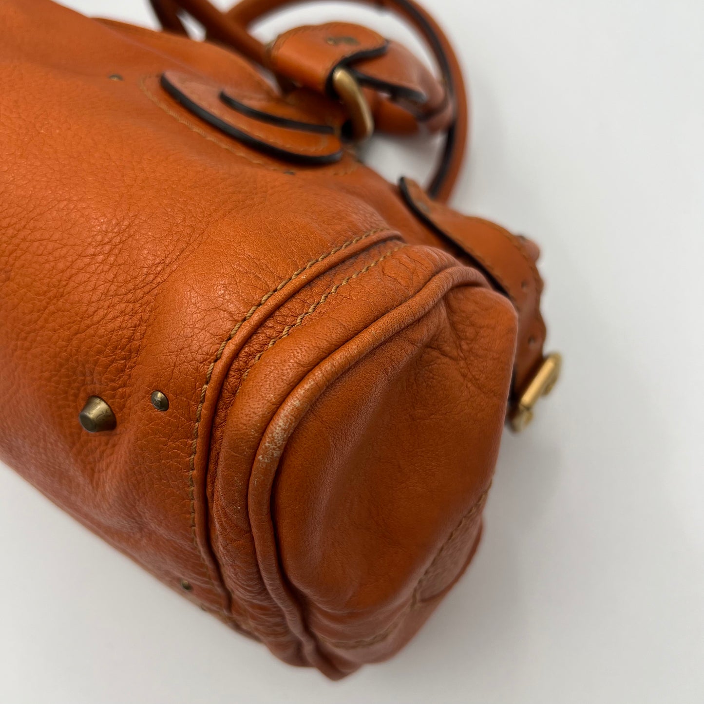 Chloe Orange Leather Paddington