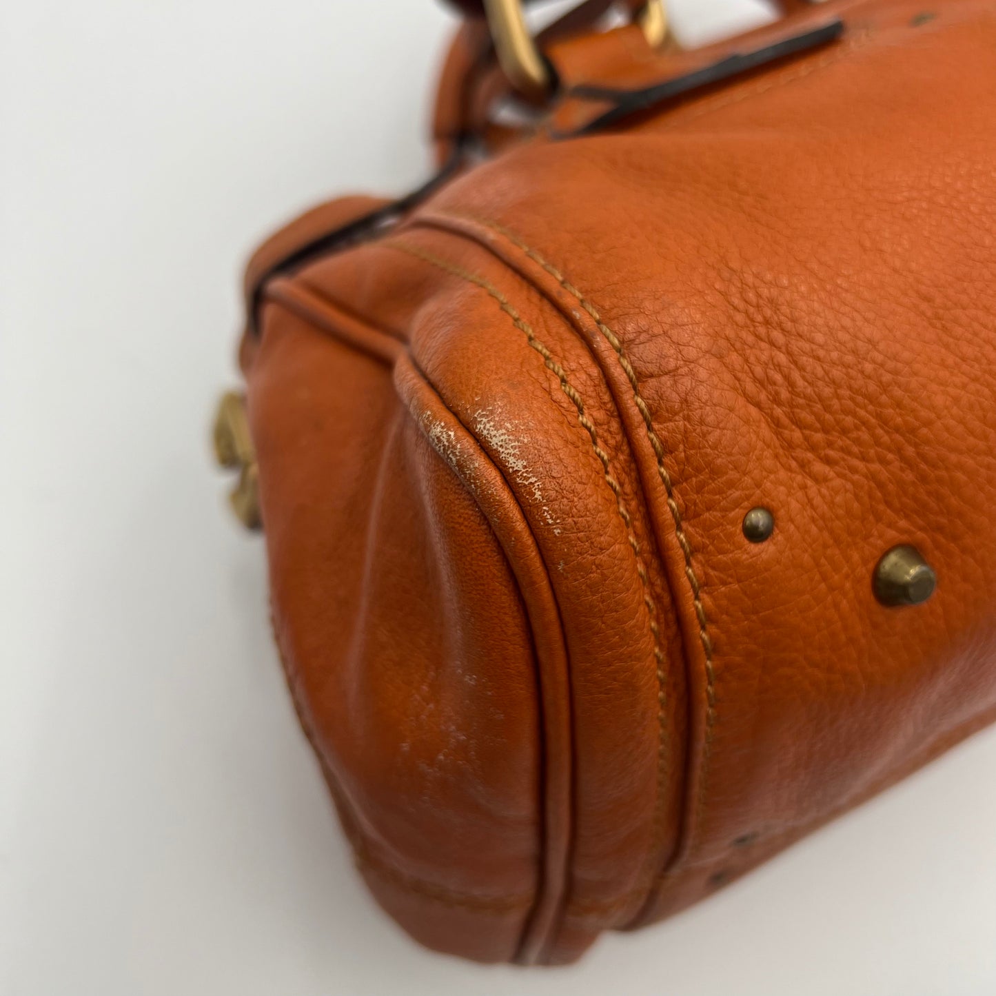 Chloe Orange Leather Paddington